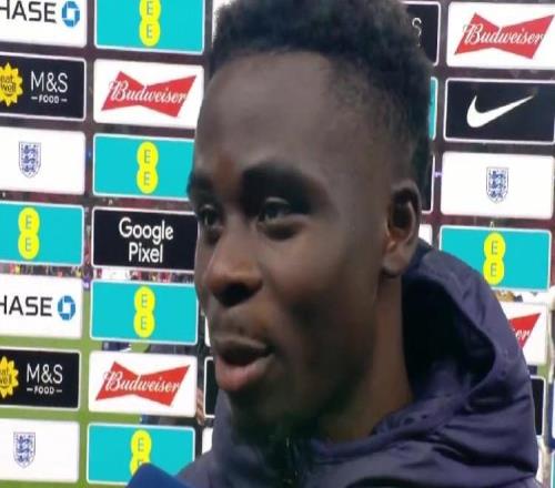 薩卡：能夠回歸英格蘭隊(duì)并取得進(jìn)球真的很開心，這種感覺很好